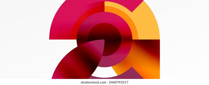 Fondo abstracto simple del círculo de moda. Ilustración vectorial para fondo de pantalla, banner, fondo, tarjeta, ilustración de libro, página de destino