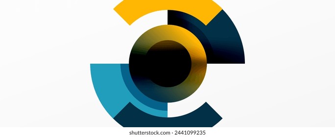 Trendy simple circle abstract background. Vector Illustration For Wallpaper, Banner, Background, Card, Book Illustration, landing page