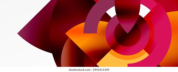 Trendy simple circle abstract background. Vector Illustration For Wallpaper, Banner, Background, Card, Book Illustration, landing page