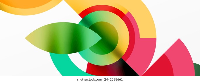 Trendy simple circle abstract background. Vector Illustration For Wallpaper, Banner, Background, Card, Book Illustration, landing page