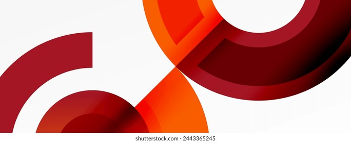 Trendy simple circle abstract background. Vector Illustration For Wallpaper, Banner, Background, Card, Book Illustration, landing page