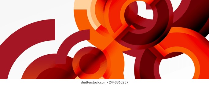 Fondo abstracto simple del círculo de moda. Ilustración vectorial para fondo de pantalla, banner, fondo, tarjeta, ilustración de libro, página de destino