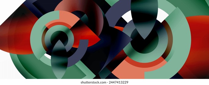 Trendy simple circle abstract background. Vector Illustration For Wallpaper, Banner, Background, Card, Book Illustration, landing page