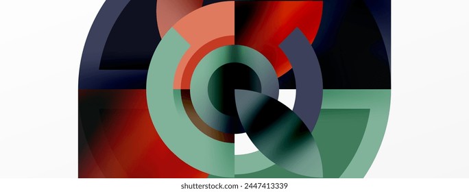 Trendy simple circle abstract background. Vector Illustration For Wallpaper, Banner, Background, Card, Book Illustration, landing page