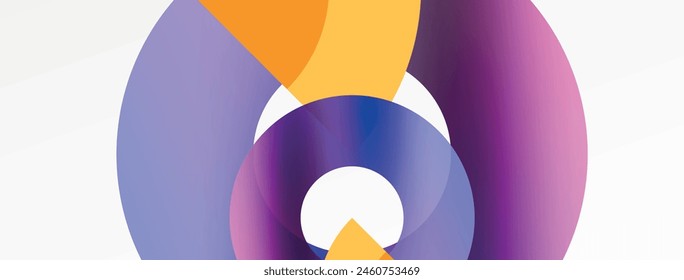 Trendy simple circle abstract background. Vector Illustration For Wallpaper, Banner, Background, Card, Book Illustration, landing page