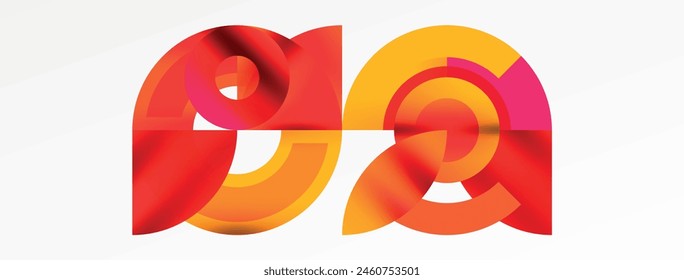 Trendy simple circle abstract background. Vector Illustration For Wallpaper, Banner, Background, Card, Book Illustration, landing page
