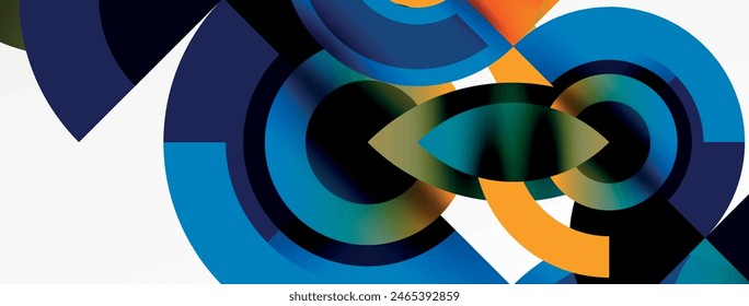 Trendy simple circle abstract background. Vector Illustration For Wallpaper, Banner, Background, Card, Book Illustration, landing page