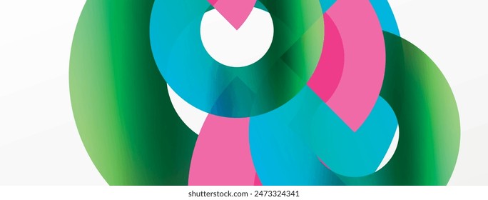 Trendy simple circle abstract background. Vector Illustration For Wallpaper, Banner, Background, Card, Book Illustration, landing page