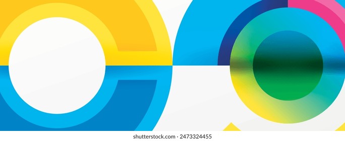 Trendy simple circle abstract background. Vector Illustration For Wallpaper, Banner, Background, Card, Book Illustration, landing page