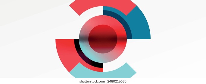 Trendy simple circle abstract background. Vector Illustration For Wallpaper, Banner, Background, Card, Book Illustration, landing page