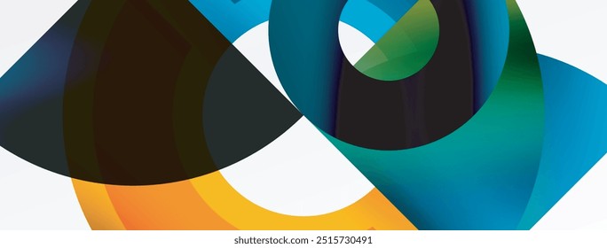 Trendy simple circle abstract background. Vector Illustration For Wallpaper, Banner, Background, Card, Book Illustration, landing page