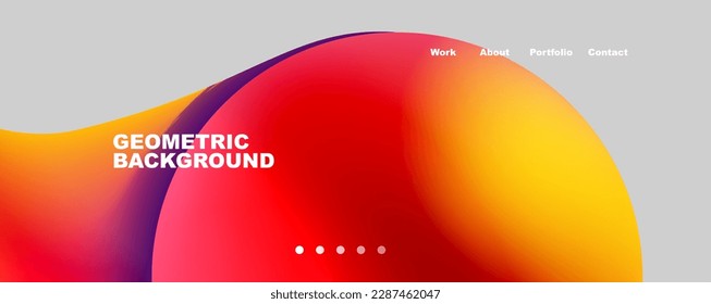 Trendy simple circle gradient abstract background. Vector Illustration For Wallpaper, Banner, Background, Card, Book Illustration, landing page