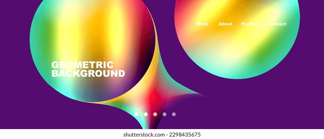 Trendy simple circle gradient abstract background. Vector Illustration For Wallpaper, Banner, Background, Card, Book Illustration, landing page