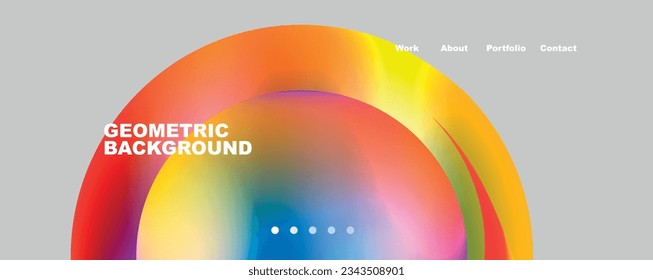 Trendy simple circle gradient abstract background. Vector Illustration For Wallpaper, Banner, Background, Card, Book Illustration, landing page