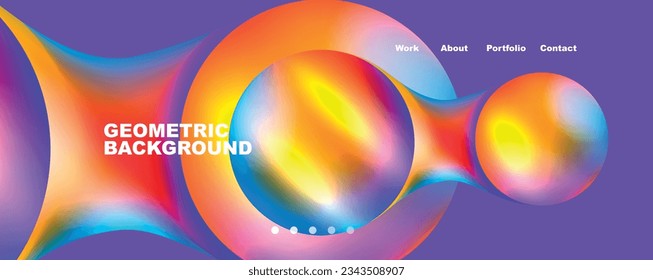 Trendy simple circle gradient abstract background. Vector Illustration For Wallpaper, Banner, Background, Card, Book Illustration, landing page