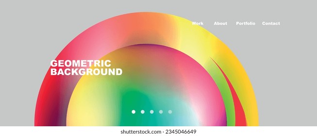 Trendy simple circle gradient abstract background. Vector Illustration For Wallpaper, Banner, Background, Card, Book Illustration, landing page