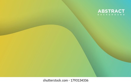 Trendy simple color gradient abstract background with dynamic wave line effect. Vector Illustration For Wallpaper, Banner, Background, Card, Book Illustration, landing page art