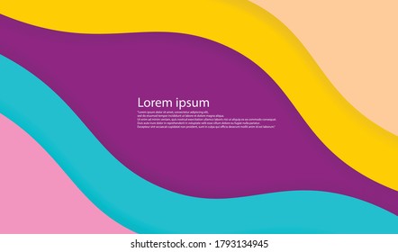 Trendy simple color gradient abstract background with dynamic wave line effect. Vector Illustration For Wallpaper, Banner, Background, Card, Book Illustration, landing page art