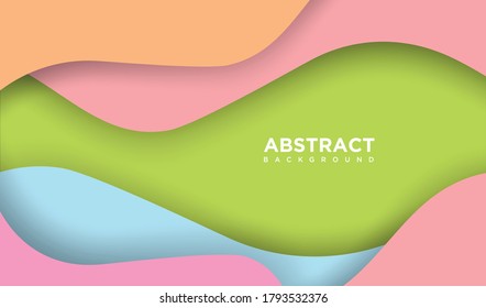 Trendy simple color gradient abstract background with dynamic wave line effect. Vector Illustration For Wallpaper, Banner, Background, Card, Book Illustration, landing page art