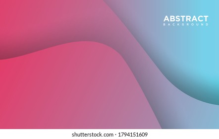 Trendy simple color gradient abstract background with dynamic wave line effect. Vector Illustration For Wallpaper, Banner, Background, Card, Book Illustration, landing page art