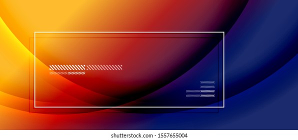 Trendy simple fluid color gradient abstract background with dynamic wave shadow line effect. Vector Illustration For Wallpaper, Banner, Background, Card, Book Illustration, landing page