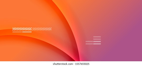 Trendy simple fluid color gradient abstract background with dynamic wave shadow line effect. Vector Illustration For Wallpaper, Banner, Background, Card, Book Illustration, landing page