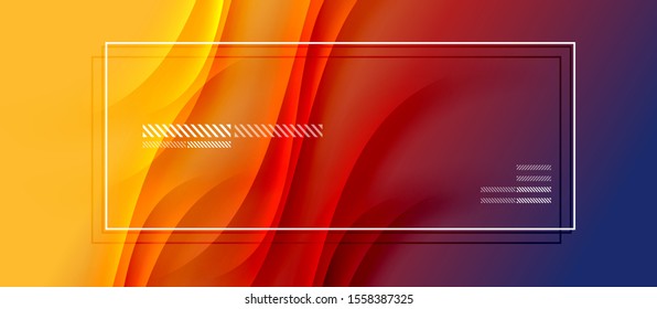Fondo abstracto de degradado de color simple y moderno con efecto de línea de sombra de onda dinámica. Ilustración vectorial para fondo de escritorio, pancarta, fondo, tarjeta, ilustración del libro, página de inicio