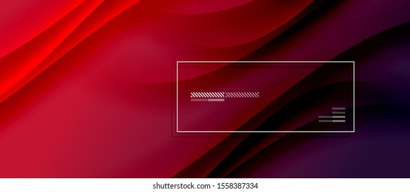 Trendy simple fluid color gradient abstract background with dynamic wave shadow line effect. Vector Illustration For Wallpaper, Banner, Background, Card, Book Illustration, landing page