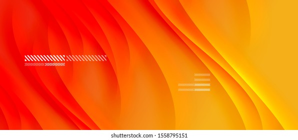 Trendy simple fluid color gradient abstract background with dynamic wave shadow line effect. Vector Illustration For Wallpaper, Banner, Background, Card, Book Illustration, landing page