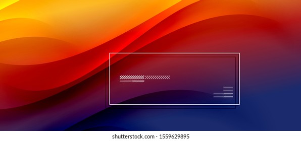 Trendy simple fluid color gradient abstract background with dynamic wave shadow line effect. Vector Illustration For Wallpaper, Banner, Background, Card, Book Illustration, landing page
