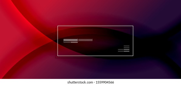 Trendy simple fluid color gradient abstract background with dynamic wave shadow line effect. Vector Illustration For Wallpaper, Banner, Background, Card, Book Illustration, landing page