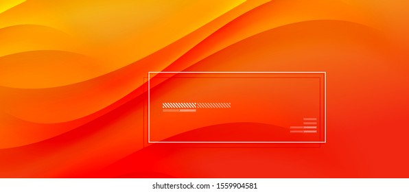 Trendy simple fluid color gradient abstract background with dynamic wave shadow line effect. Vector Illustration For Wallpaper, Banner, Background, Card, Book Illustration, landing page