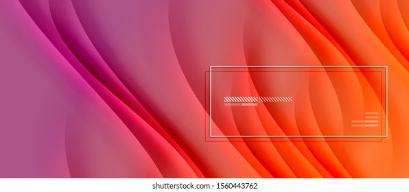 Fondo abstracto de color simple y moderno con efecto de línea de sombra de onda dinámica. Ilustración vectorial para papel tapiz, pancarta, fondo, tarjeta, ilustración del libro, página de inicio
