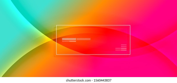 Trendy simple fluid color gradient abstract background with dynamic wave shadow line effect. Vector Illustration For Wallpaper, Banner, Background, Card, Book Illustration, landing page