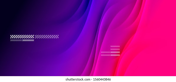 Trendy simple fluid color gradient abstract background with dynamic wave shadow line effect. Vector Illustration For Wallpaper, Banner, Background, Card, Book Illustration, landing page