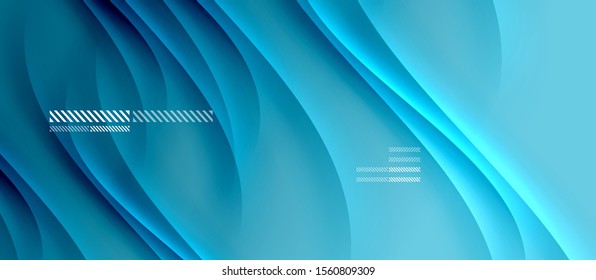 Fondo abstracto de degradado de color simple y moderno con efecto de línea de sombra de onda dinámica. Ilustración vectorial para fondo de escritorio, pancarta, fondo, tarjeta, ilustración del libro, página de inicio