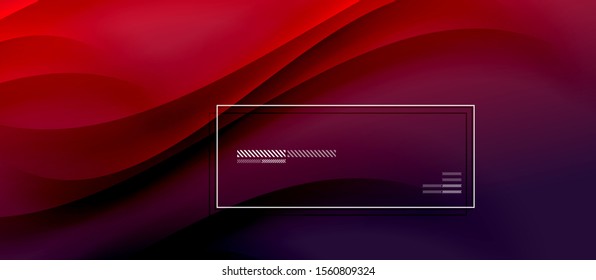 Trendy simple fluid color gradient abstract background with dynamic wave shadow line effect. Vector Illustration For Wallpaper, Banner, Background, Card, Book Illustration, landing page