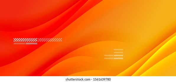Trendy simple fluid color gradient abstract background with dynamic wave shadow line effect. Vector Illustration For Wallpaper, Banner, Background, Card, Book Illustration, landing page