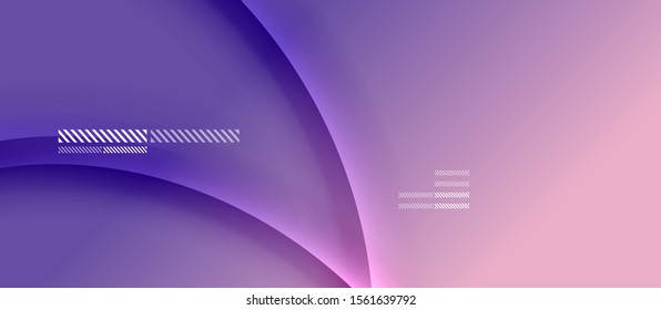 Fundo abstrato de gradiente de cor de fluido simples moderno com efeito de linha de sombra de onda dinâmica. Ilustração vetorial para papel de parede, banner, plano de fundo, cartão, ilustração de livro, página inicial