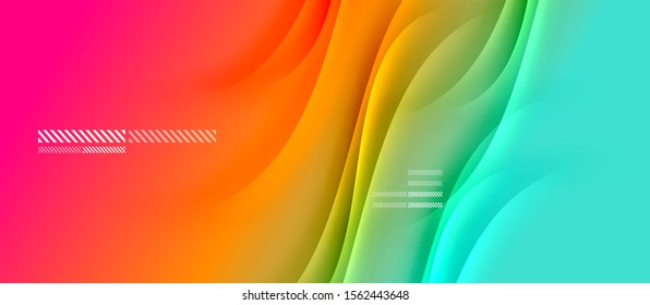 Fondo abstracto de degradado de color simple y moderno con efecto de línea de sombra de onda dinámica. Ilustración vectorial para fondo de escritorio, pancarta, fondo, tarjeta, ilustración del libro, página de inicio