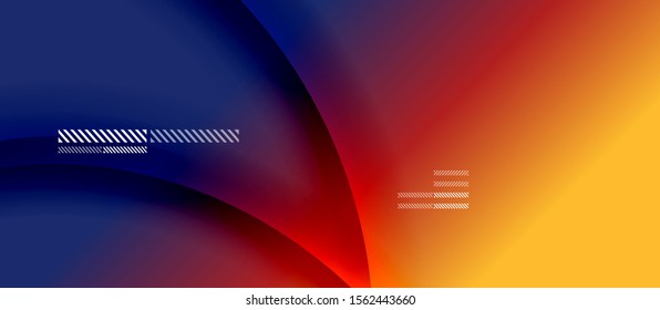 Trendy simple fluid color gradient abstract background with dynamic wave shadow line effect. Vector Illustration For Wallpaper, Banner, Background, Card, Book Illustration, landing page