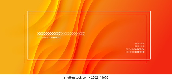 Trendy simple fluid color gradient abstract background with dynamic wave shadow line effect. Vector Illustration For Wallpaper, Banner, Background, Card, Book Illustration, landing page