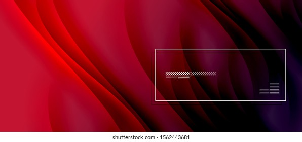 Trendy simple fluid color gradient abstract background with dynamic wave shadow line effect. Vector Illustration For Wallpaper, Banner, Background, Card, Book Illustration, landing page