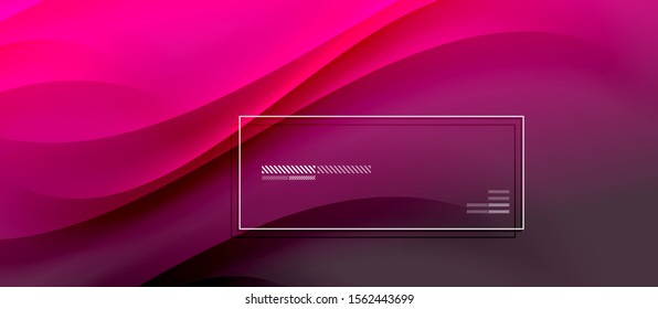 Trendy simple fluid color gradient abstract background with dynamic wave shadow line effect. Vector Illustration For Wallpaper, Banner, Background, Card, Book Illustration, landing page