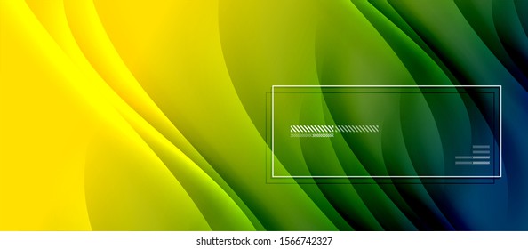 Trendy simple fluid color gradient abstract background with dynamic wave shadow line effect. Vector Illustration For Wallpaper, Banner, Background, Card, Book Illustration, landing page