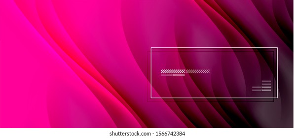 Trendy simple fluid color gradient abstract background with dynamic wave shadow line effect. Vector Illustration For Wallpaper, Banner, Background, Card, Book Illustration, landing page