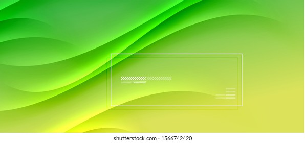 Trendy simple fluid color gradient abstract background with dynamic wave shadow line effect. Vector Illustration For Wallpaper, Banner, Background, Card, Book Illustration, landing page