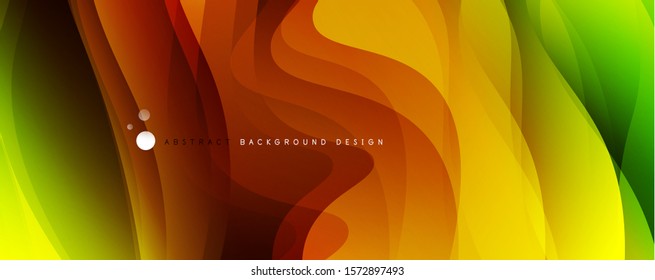 Trendy simple fluid color gradient abstract background with dynamic wave line effect. Vector Illustration For Wallpaper, Banner, Background, Card, Book Illustration, landing page