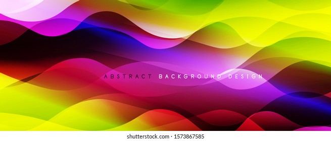 Trendy simple fluid color gradient abstract background with dynamic wave line effect. Vector Illustration For Wallpaper, Banner, Background, Card, Book Illustration, landing page