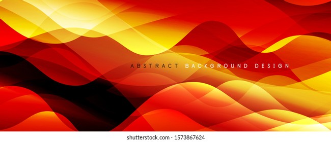 Fondo abstracto del degradado de color del fluido simple y moderno con efecto de línea de onda dinámica. Ilustración vectorial para fondo de escritorio, pancarta, fondo, tarjeta, ilustración del libro, página de inicio